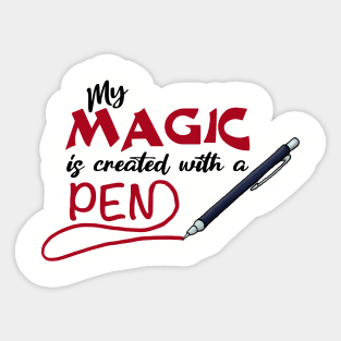 My Magic is created with a pen Sticker